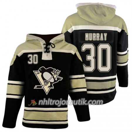 Män Ishockey Pittsburgh Penguins Matt Murray 30 Svart Sawyer Hooded Sweatshirt